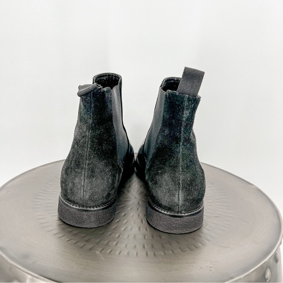 Black Nursace Suede Booties - Picture 7 of 9